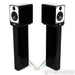 Q Acoustics Concept 20 Bookshelf Speakers; Black Pair with Q Acoustics Stands