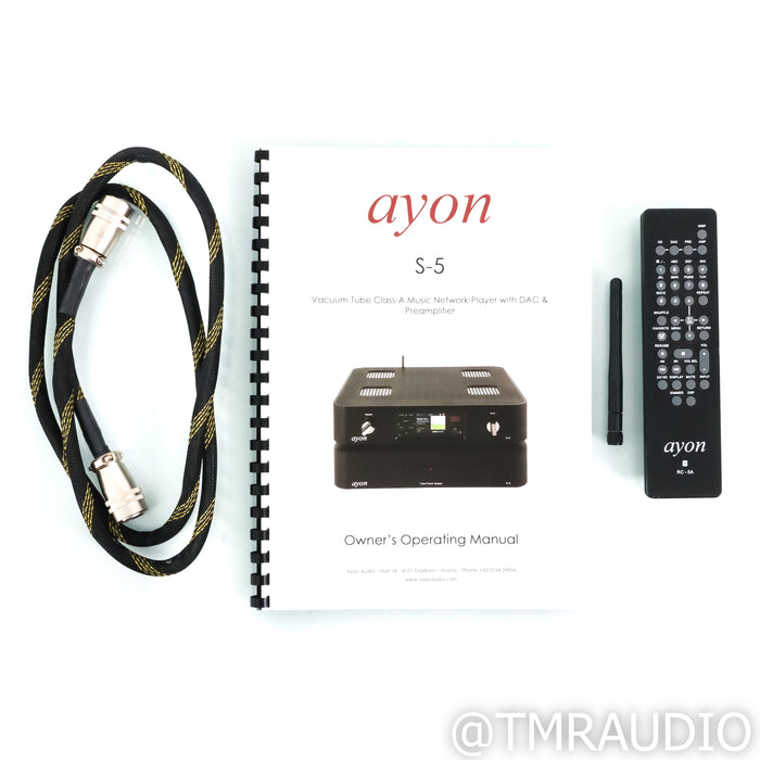 Ayon Audio S-5 Tube Streaming Preamplifier & DAC; w/ Tube Power Supply