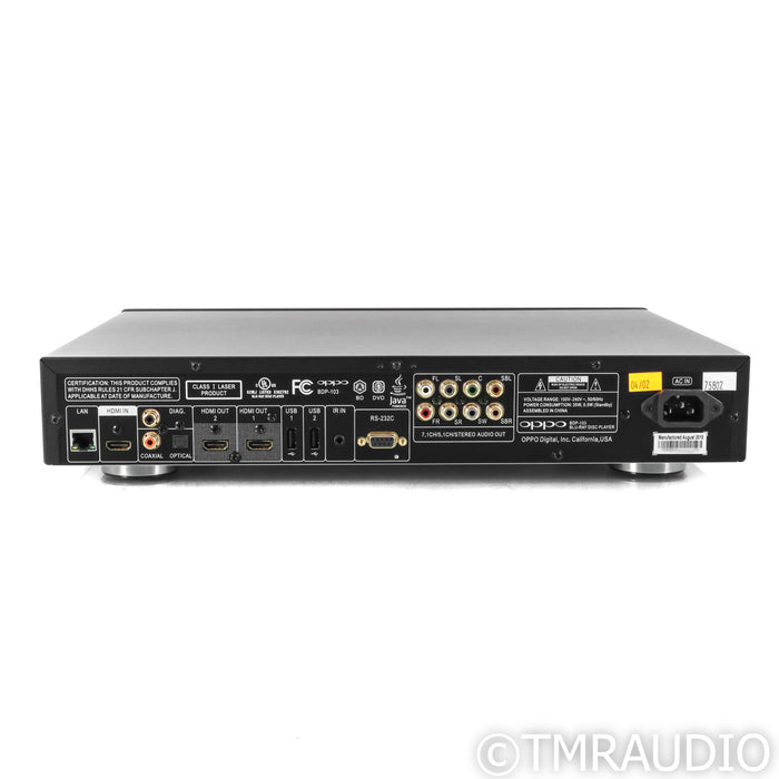 Oppo BDP-103 Universal Blu-ray Player; CD & SACD