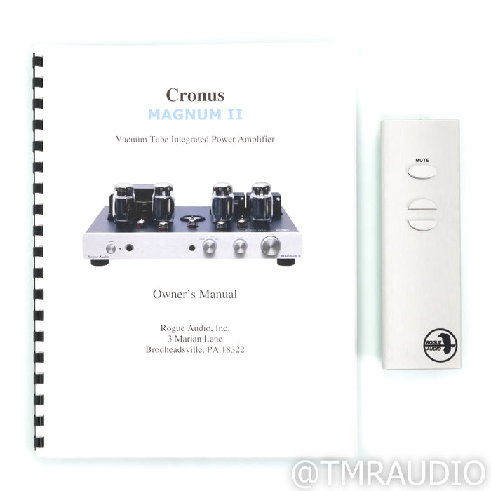 Rogue Audio Cronus Magnum II Stereo Tube Integrated Amplifier; MM Phono