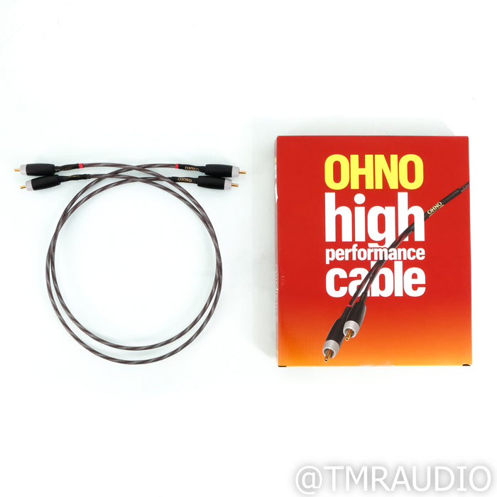 Audience OHNO RCA Cables; 0.75m Pair Interconnects (Open Box)