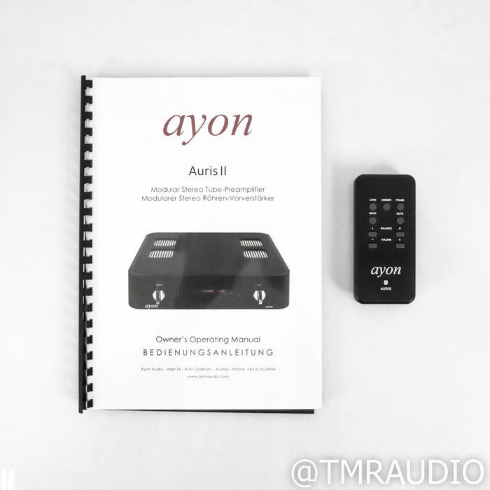 Ayon Audio Auris II Ultimate Stereo Tube Preamplifier; MM & MC Phono
