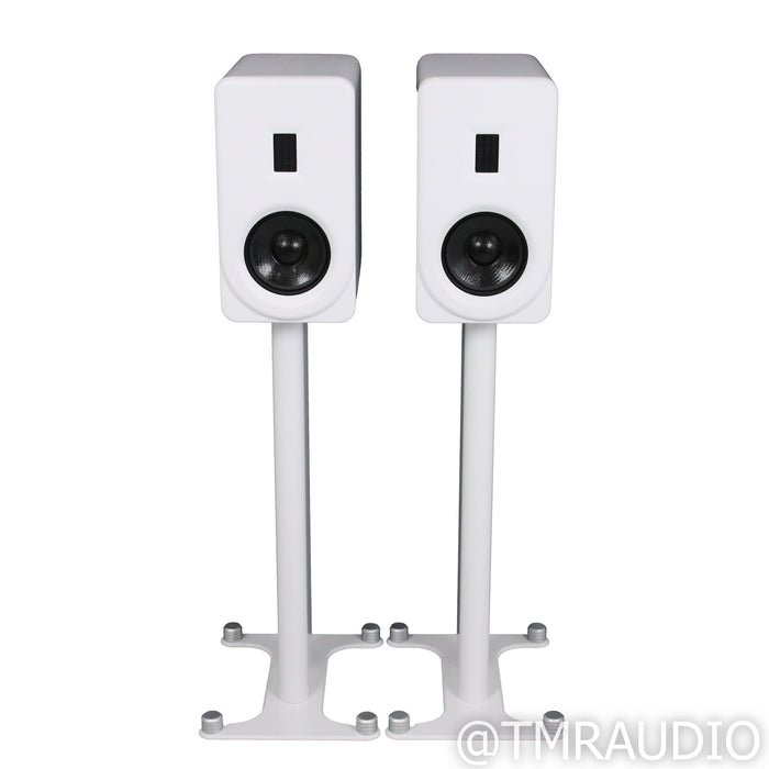 PS Audio Aspen FR5 Bookshelf Speakers; White Pair w/ Stands