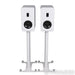 PS Audio Aspen FR5 Bookshelf Speakers; White Pair w/ Stands