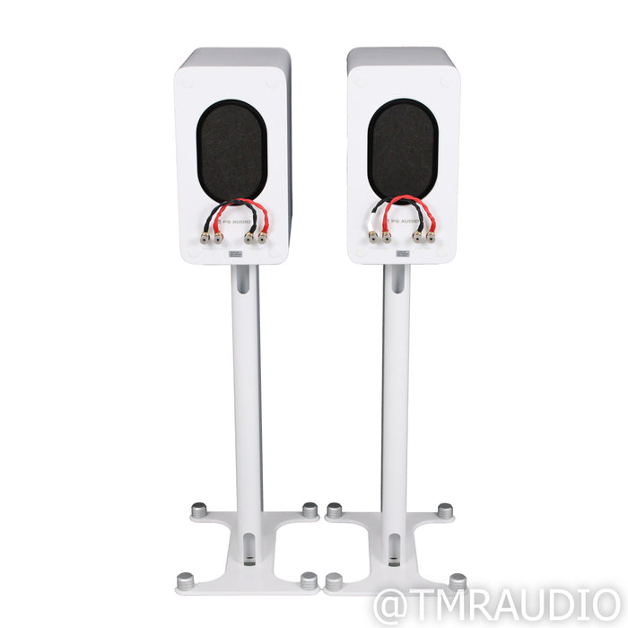 PS Audio Aspen FR5 Bookshelf Speakers; White Pair w/ Stands