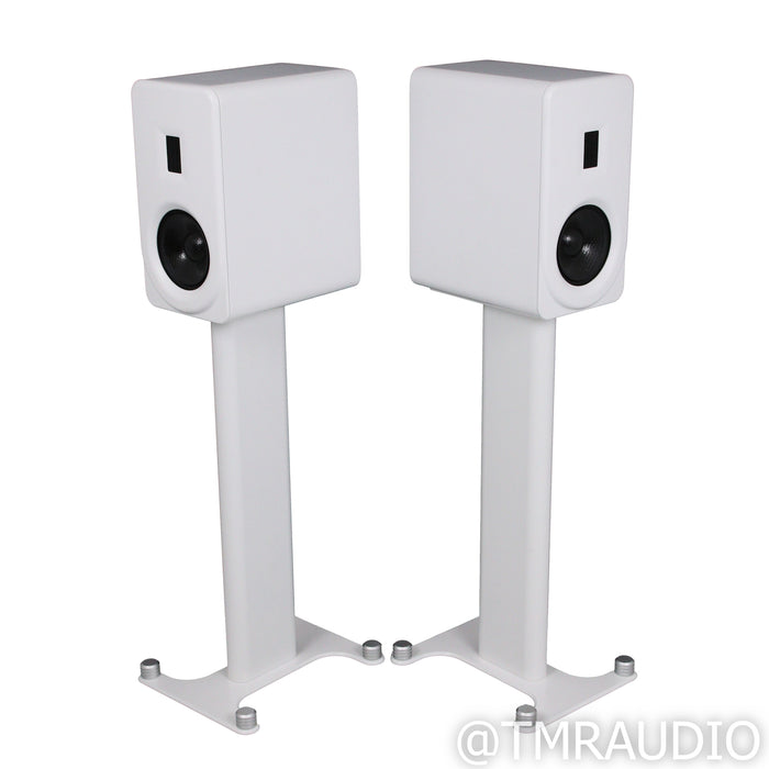 PS Audio Aspen FR5 Bookshelf Speakers; White Pair w/ Stands
