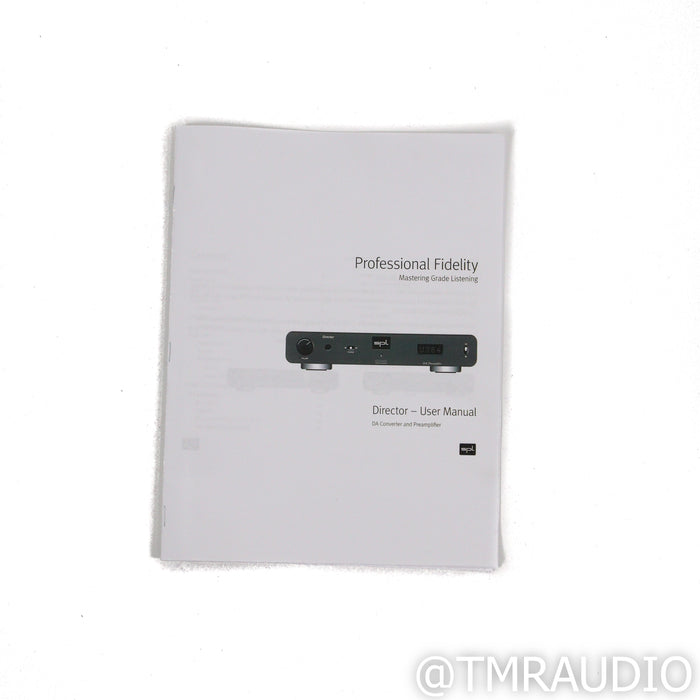 SPL Director Stereo Preamplifier & DAC MKI; D/A Converter