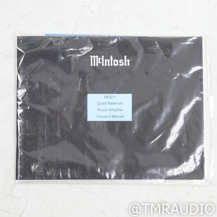 McIntosh MC611 Monoblock Power Amplifiers; Pair