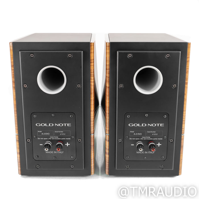 Gold Note A3 EVO Bookshelf Speakers; Walnut Pair