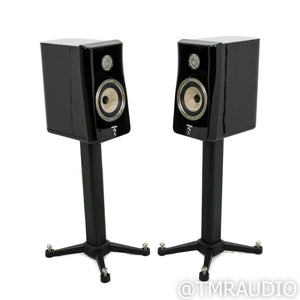 Focal Kanta No. 1 Bookshelf Speakers; Deep Black Pair w/ Stands