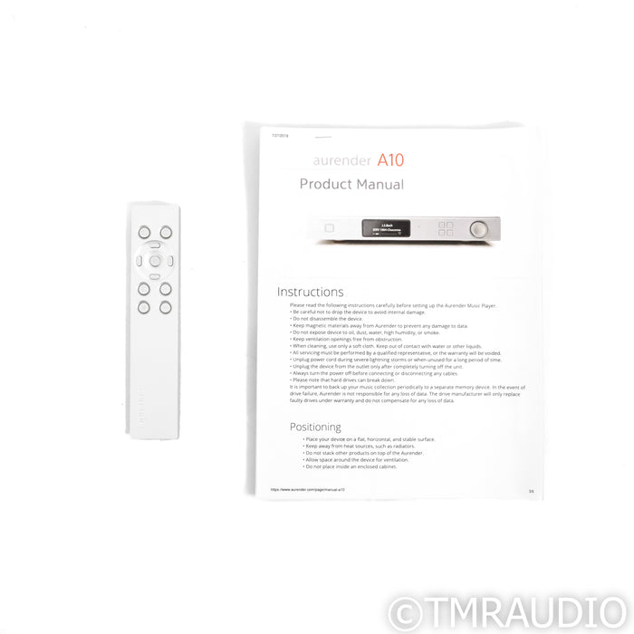 Aurender A10 Music Server & Streamer; 4TB