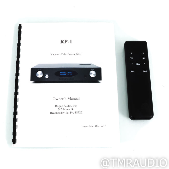 Rogue Audio RP-1 Stereo Tube Preamplifier; MM & MC Phono