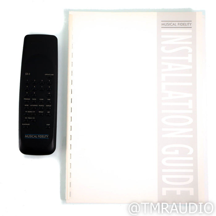 Musical Fidelity NuVista 3D CD Player