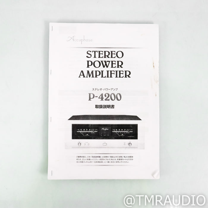 Accuphase P-4200 Stereo Power Amplifier