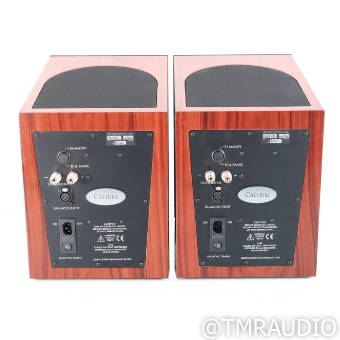 Legacy Calibre XD Active Bookshelf Speakers; Rosewood Pair; w/ Grilles (Open Box)