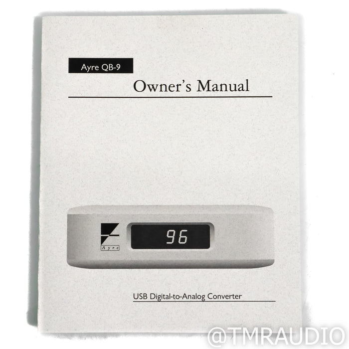 Ayre Acoustics QB-9 DSD DAC; D/A Converter