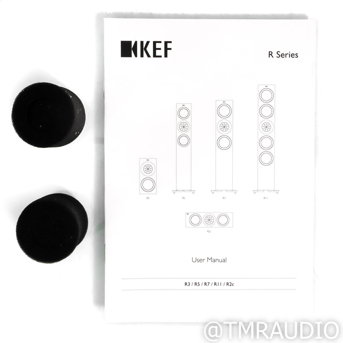 KEF R3 Bookshelf Speakers; Black Pair