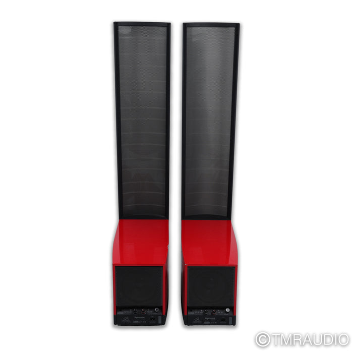 Martin Logan Impression ESL 11A Floorstanding Speakers; Rosso Red Pair