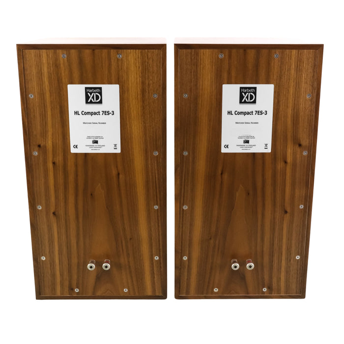 Harbeth Compact 7ES-3 XD Bookshelf Speakers; Walnut Pair (Open Box)
