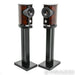 Fyne Audio F1-5 Bookshelf Speakers; Piano Gloss Walnut Pair w/ Stands