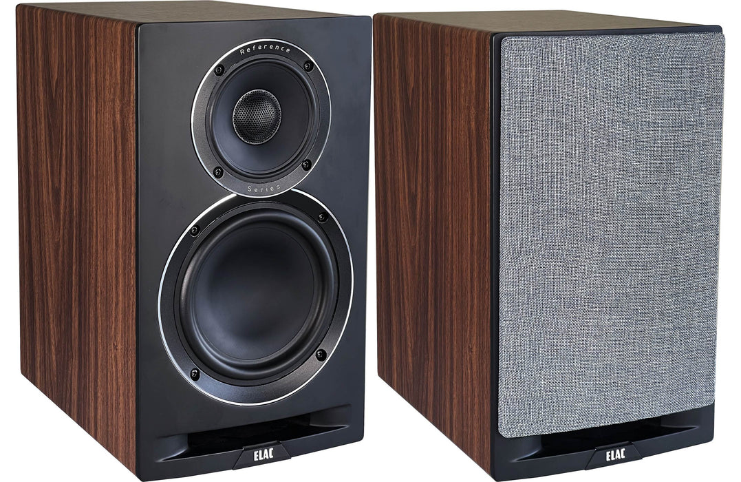 ELAC Uni-Fi Reference UBR62 Bookshelf Speakers; Black & Walnut Pair (Open Box)