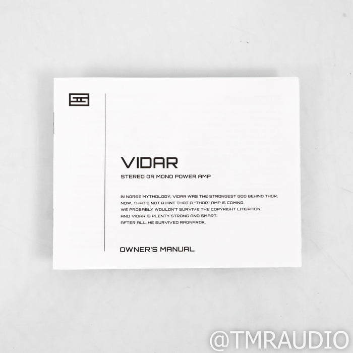Schiit Audio Vidar 1 Stereo Power Amplifier