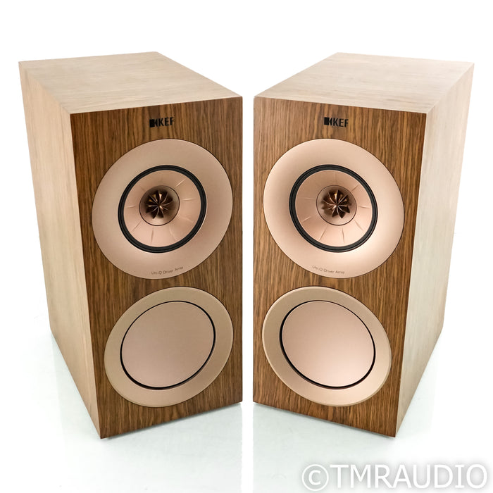 KEF R3 Bookshelf Speakers; Walnut Pair