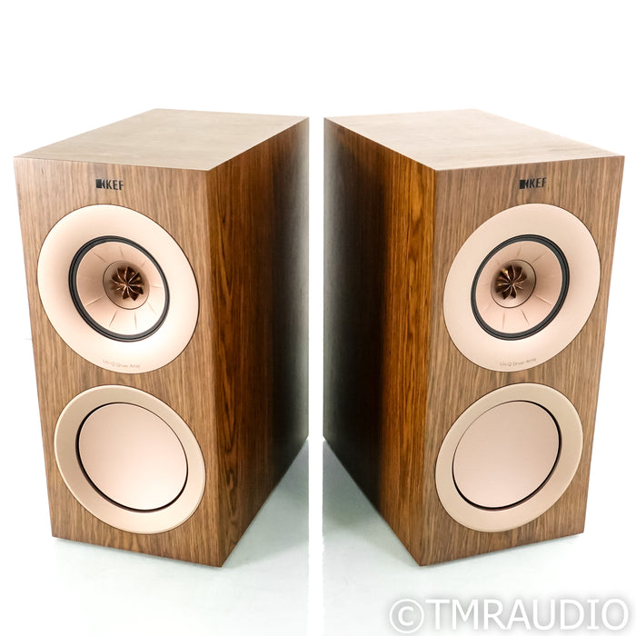 KEF R3 Bookshelf Speakers; Walnut Pair