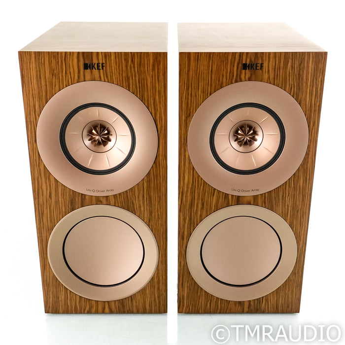 KEF R3 Bookshelf Speakers; Walnut Pair