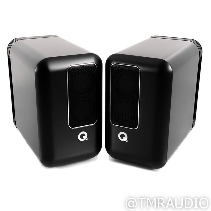 Q Acoustics Q Active 200 Wireless Powered Bookshelf Speakers; Black Pair (Mint)