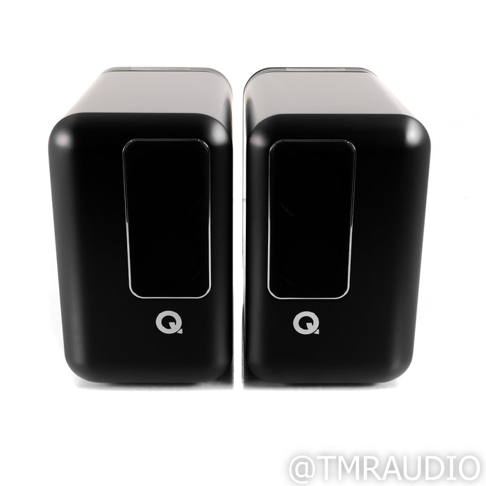 Q Acoustics Q Active 200 Wireless Powered Bookshelf Speakers; Black Pair (Mint)