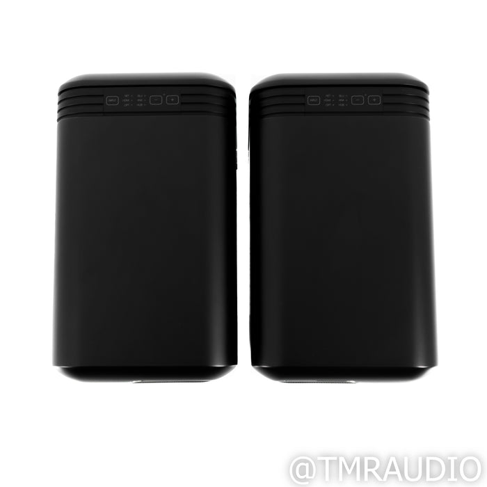 Q Acoustics Q Active 200 Wireless Powered Bookshelf Speakers; Black Pair (Mint)