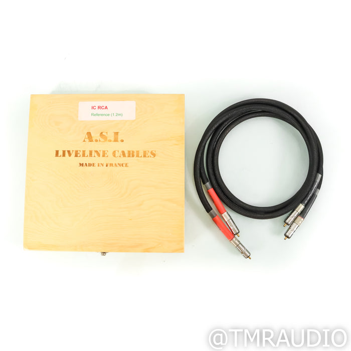 Acoustic System International Liveline Reference RCA Cables; 4ft Pair Interconnects