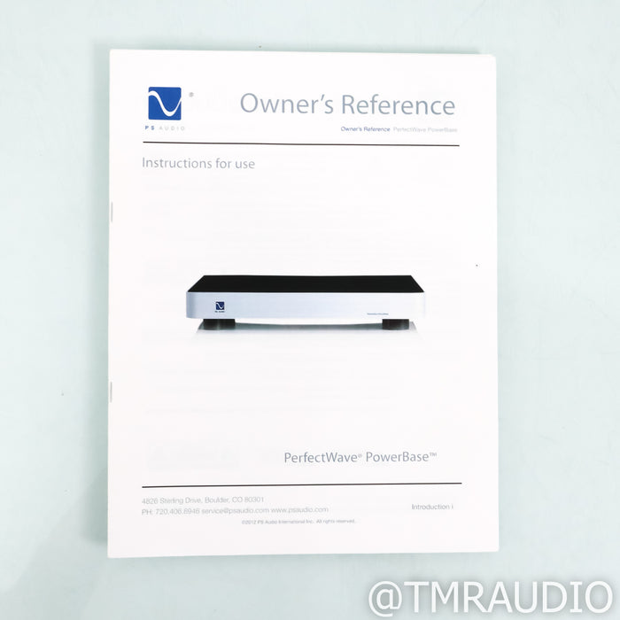 PS Audio Perfectwave PowerBase Isolation Platform & Power Conditioner