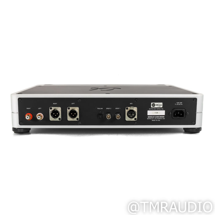 Berkeley Audio Design Alpha DAC Reference Series 1; D/A Converter; MQA Upgrade