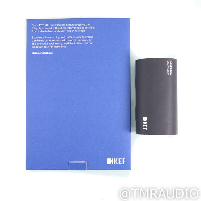 KEF LS50 Meta Bookshelf Speakers; Carbon Black Pair