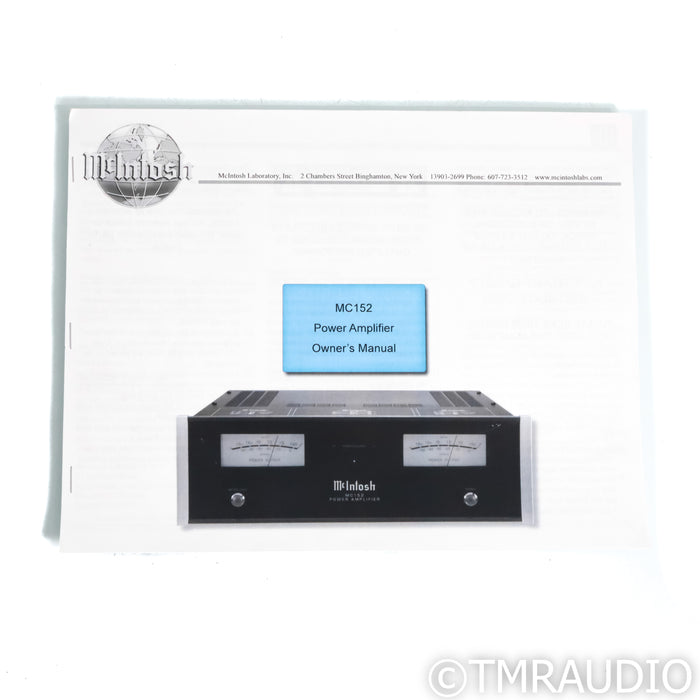 McIntosh MC152 Stereo Power Amplifier