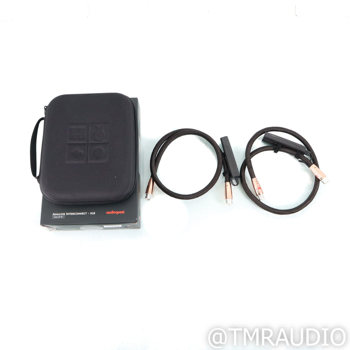 AudioQuest Pegasus XLR Cables; 1m Pair Balanced Interconnects; 72v DBS