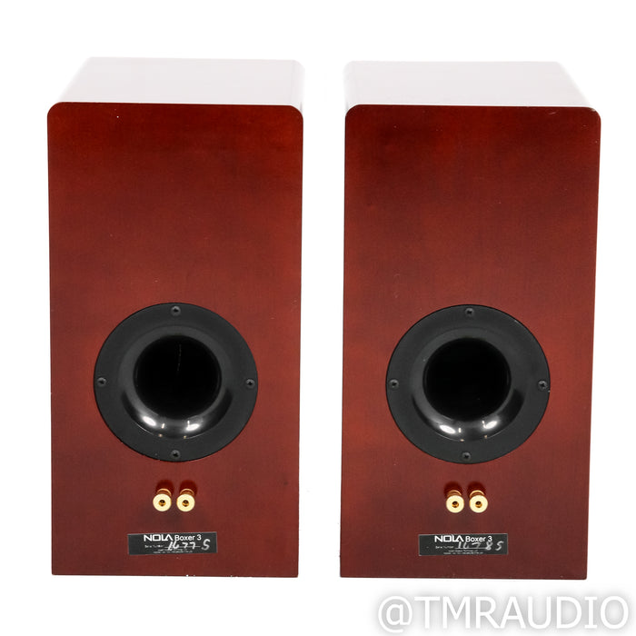 Nola Boxer S3 Bookshelf Speakers; Gloss American Cherry Pair