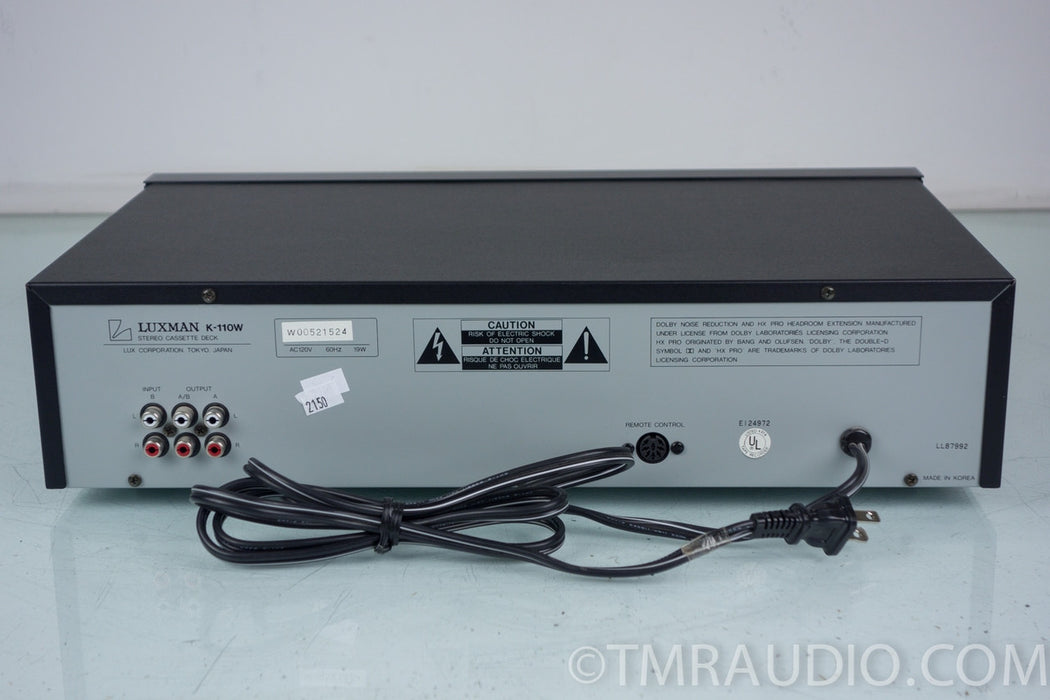 Luxman K-110W Stereo Cassette Deck / Tape Recorder