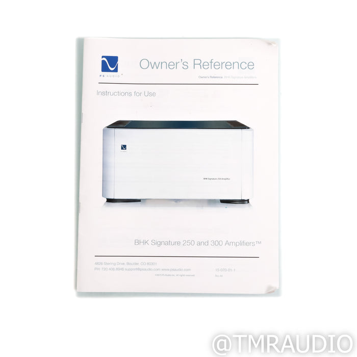 PS Audio BHK Signature 250 Stereo Tube Hybrid Power Amplifier