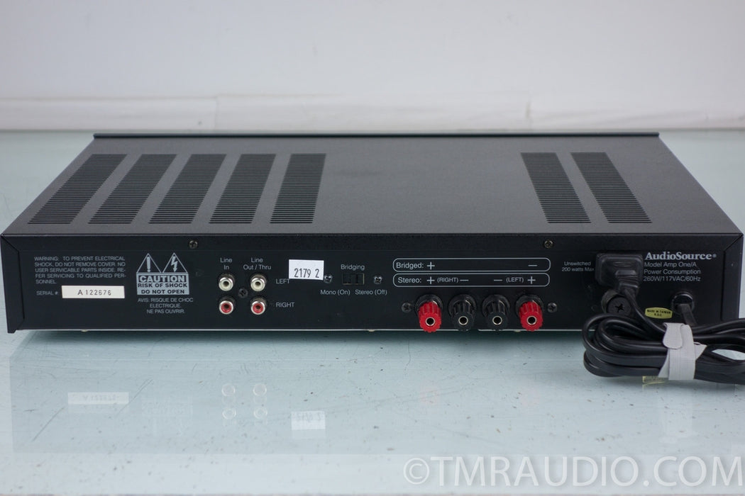 AudioSource Amp One/A Stereo / Mono Power Amplifier — The Music Room