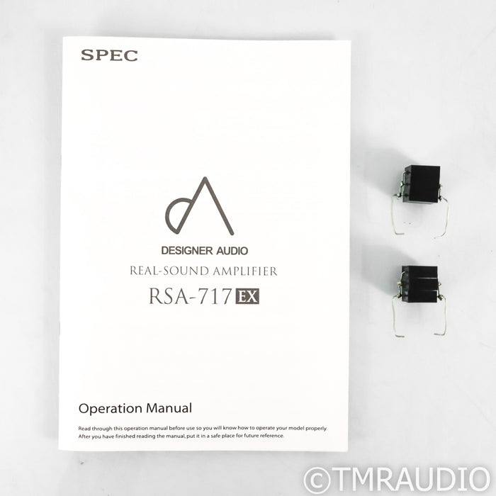 SPEC RSA-717EX Stereo Integrated Amplifier; w/ Mica Capacitor Upgrade