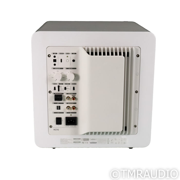 KEF KC92 Dual 9" Powered Subwoofer; White Gloss
