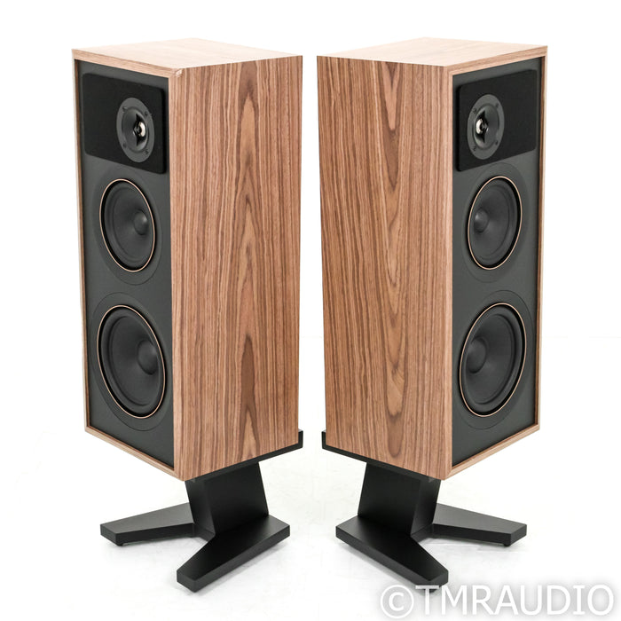 PSB Speakers Passif 50 Bookshelf Speakers with Stands; Walnut Pair