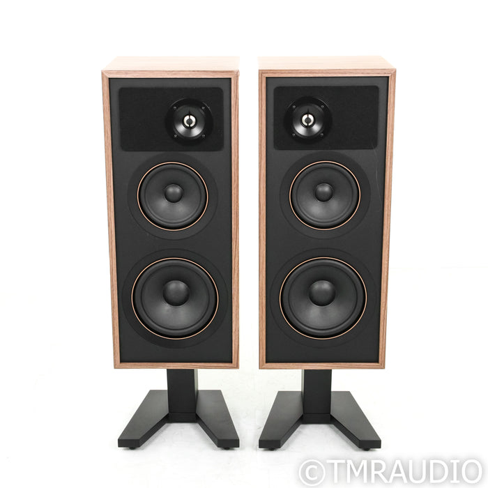PSB Speakers Passif 50 Bookshelf Speakers with Stands; Walnut Pair