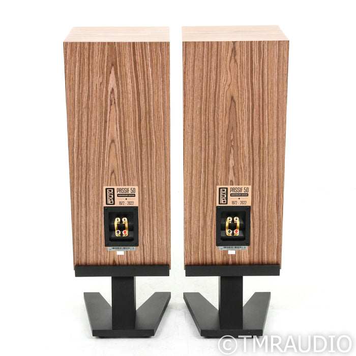 PSB Speakers Passif 50 Bookshelf Speakers with Stands; Walnut Pair