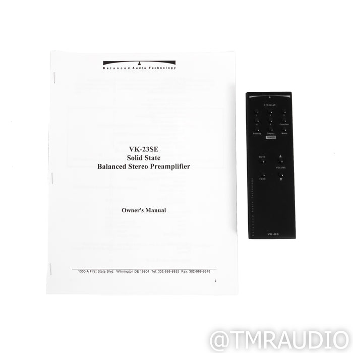 BAT VK-23SE Stereo Preamplifier