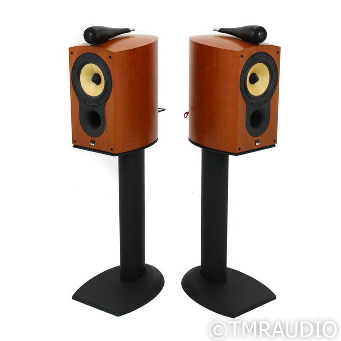 Bowers & Wilkins 805S Bookshelf Speakers; Cherrywood Pair w/ Stands