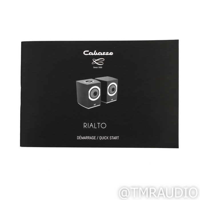 Cabasse Rialto Wireless Active Bookshelf Speakers; Black Pair
